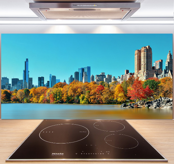 Panel para cocina Nueva York en otoño