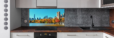 Panel para cocina Nueva York en otoño