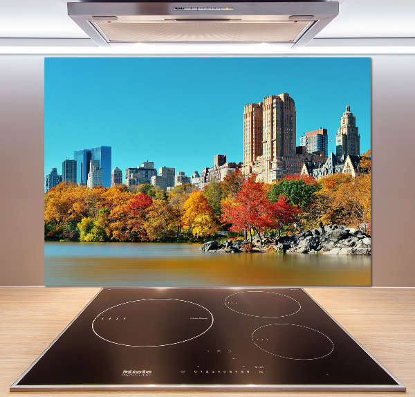 Panel para cocina Nueva York en otoño