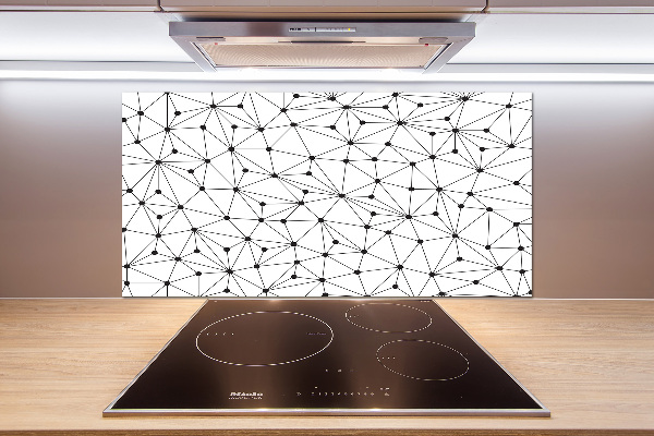 Panel de pared de cocina Líneas y círculos