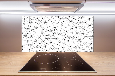 Panel de pared de cocina Líneas y círculos