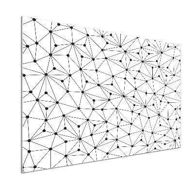 Panel de pared de cocina Líneas y círculos