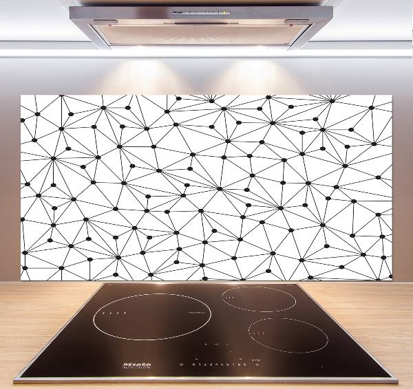 Panel de pared de cocina Líneas y círculos