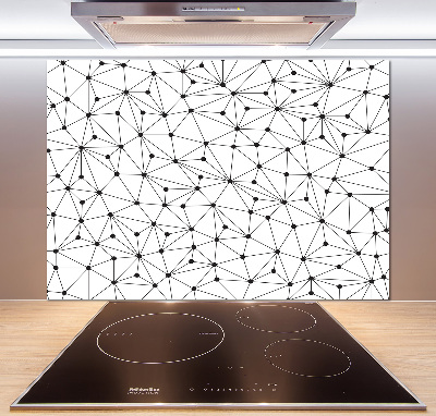 Panel de pared de cocina Líneas y círculos