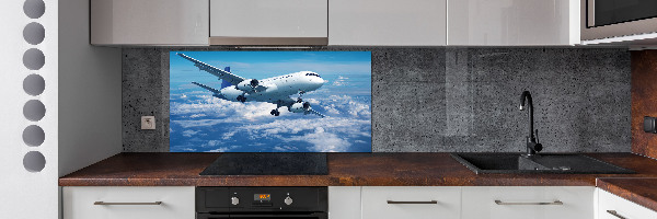 Salpicadero para cocina Un avión en las nubes