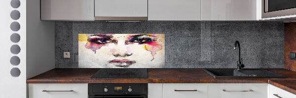 Panel antisalpicaduras Retrato de una mujer