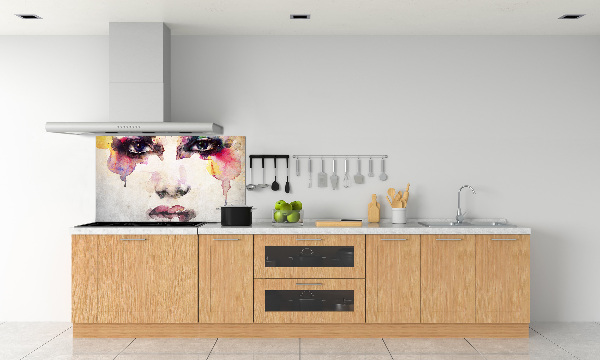 Panel antisalpicaduras Retrato de una mujer