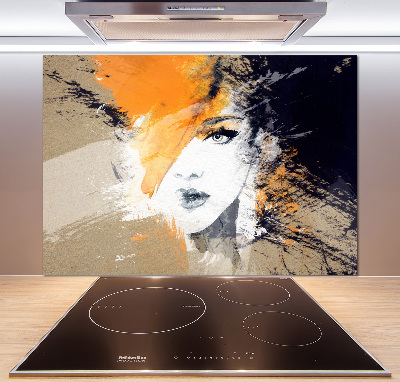 Panel para cocina Retrato de una mujer
