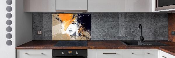 Panel para cocina Retrato de una mujer