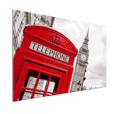 Panel de pared de cocina Teléfono público