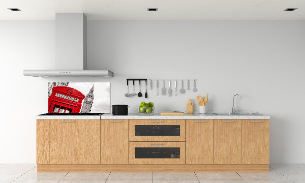 Panel de pared de cocina Teléfono público