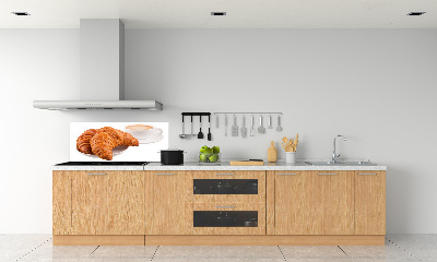 Salpicadero de cocina Croissants y café