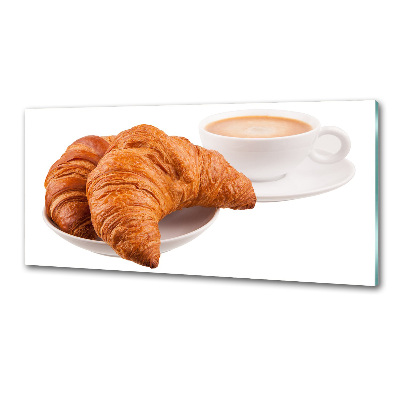 Salpicadero de cocina Croissants y café
