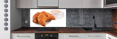 Salpicadero de cocina Croissants y café