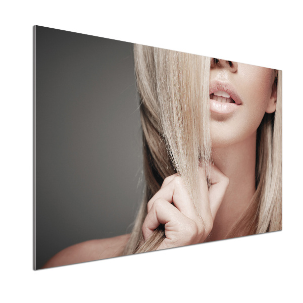 Panel do kuchni Piękna blondynka