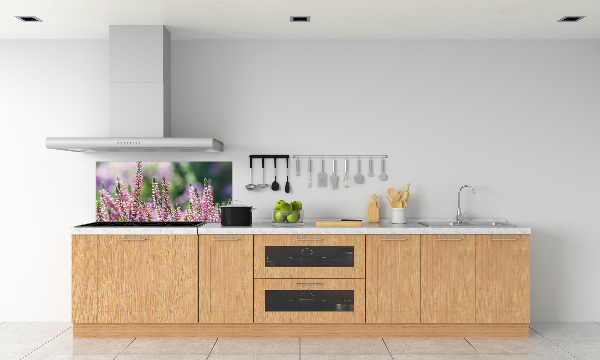 Salpicadero de cocina flores de brezo