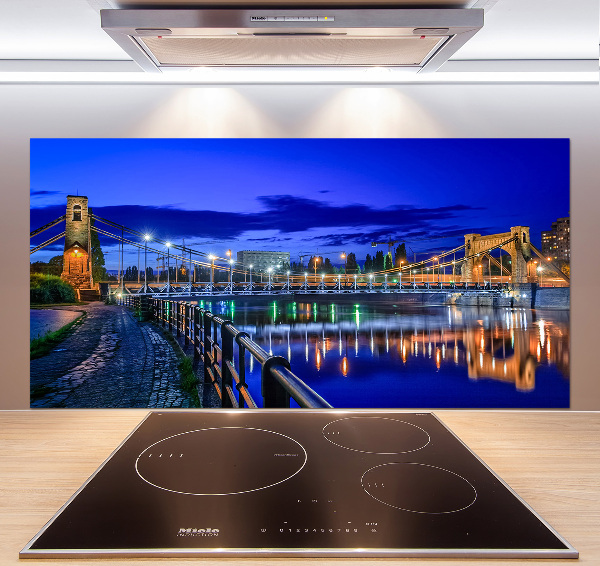 Panel dekor szkło Wrocław nocą