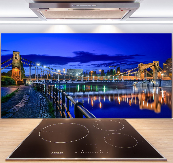 Salpicadero de cocina Breslavia de noche