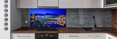 Panel dekor szkło Wrocław nocą