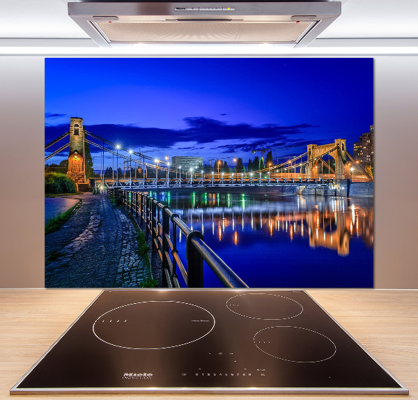 Salpicadero de cocina Breslavia de noche