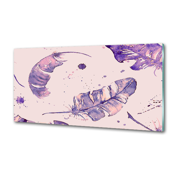 Panel szklany do kuchni Pióra