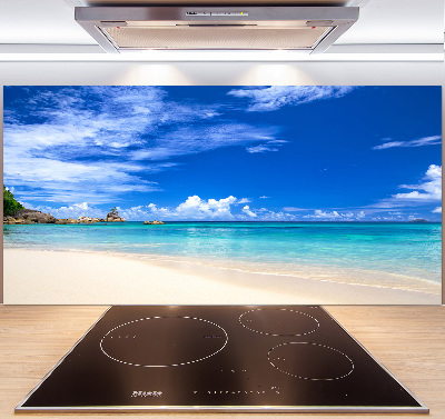 Panel antisalpicaduras Playa tropical