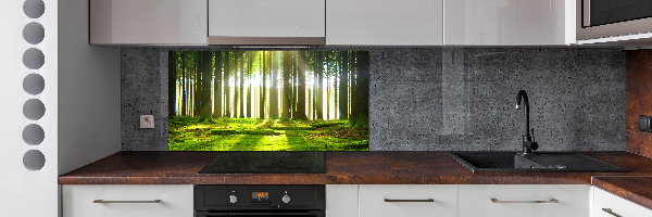 Panel para cocina Bosque al sol