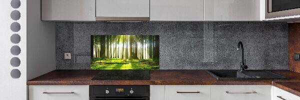 Panel para cocina Bosque al sol