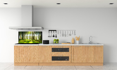 Panel para cocina Bosque al sol