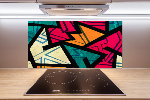 Panel de pared de cocina Fondo geométrico