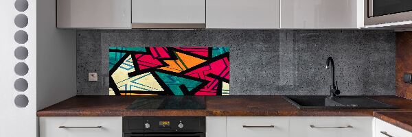 Panel de pared de cocina Fondo geométrico