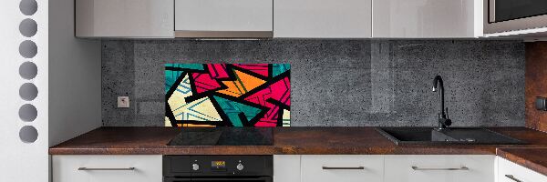 Panel de pared de cocina Fondo geométrico