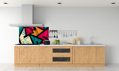 Panel de pared de cocina Fondo geométrico