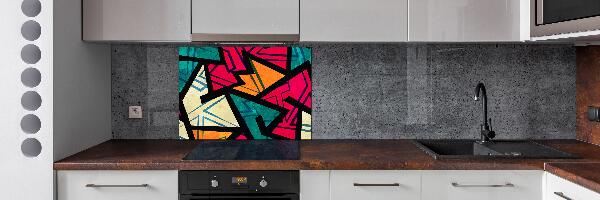 Panel de pared de cocina Fondo geométrico