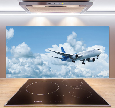 Panel para cocina Un avión en el cielo