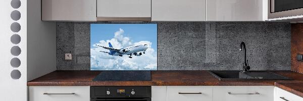 Panel para cocina Un avión en el cielo