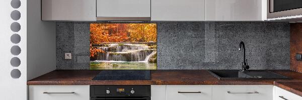 Panel de pared de cocina Cascada en otoño