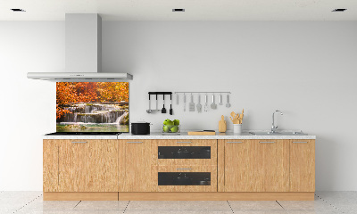 Panel de pared de cocina Cascada en otoño