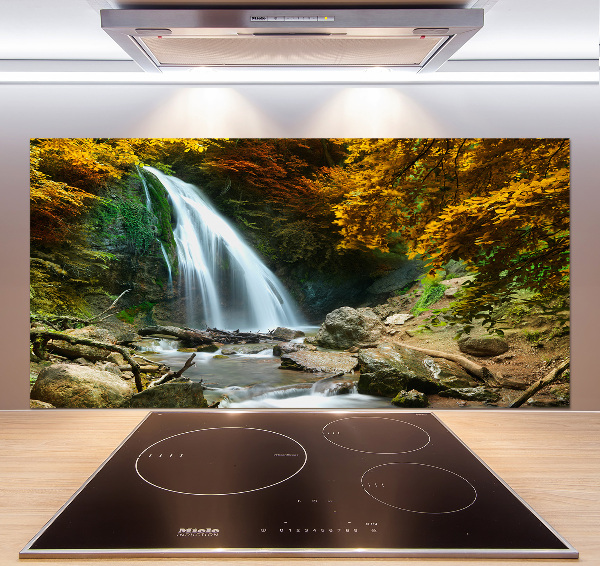 Panel para cocina Cascada en el bosque