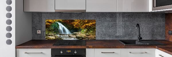Panel para cocina Cascada en el bosque