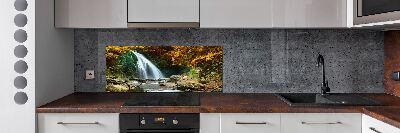 Panel para cocina Cascada en el bosque