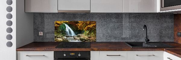 Panel para cocina Cascada en el bosque