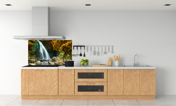 Panel para cocina Cascada en el bosque