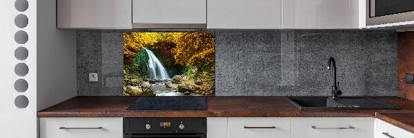 Panel para cocina Cascada en el bosque