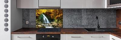 Panel para cocina Cascada en el bosque