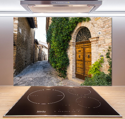 Panel antisalpicaduras Una calle con encanto