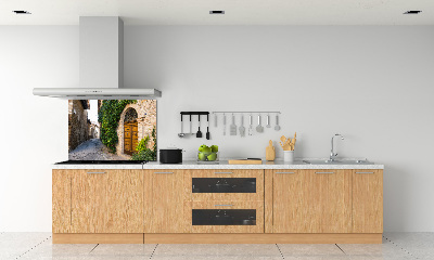 Panel antisalpicaduras Una calle con encanto