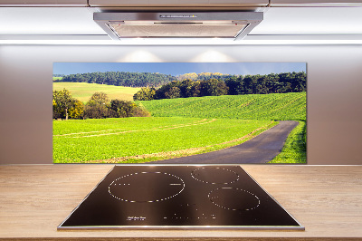 Panel dekor szkło Polna droga