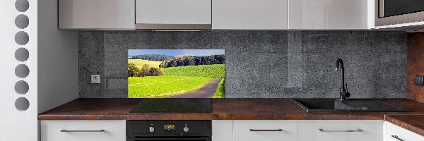 Panel de pared de cocina Camino de tierra