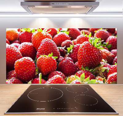 Panel de pared de cocina fresas